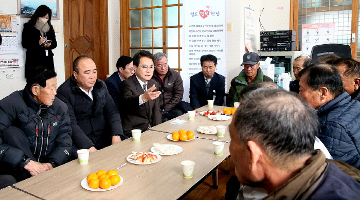 김하수 청도군수, 새해 민생현장 방문 